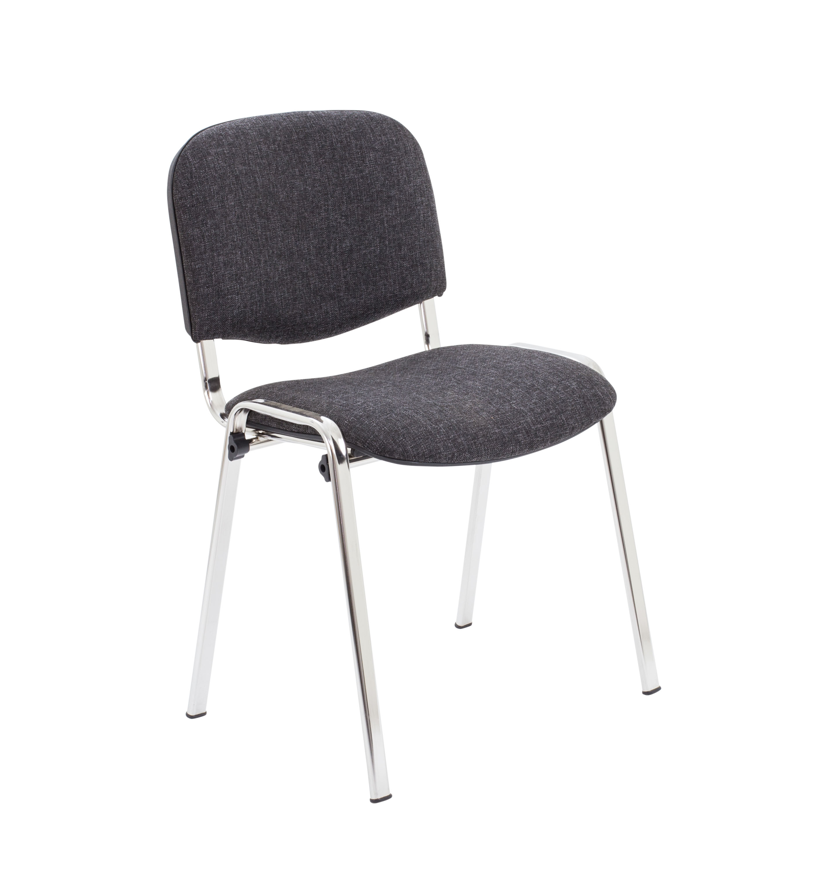 Amelia Chair - Charcoal With Chrome Frame