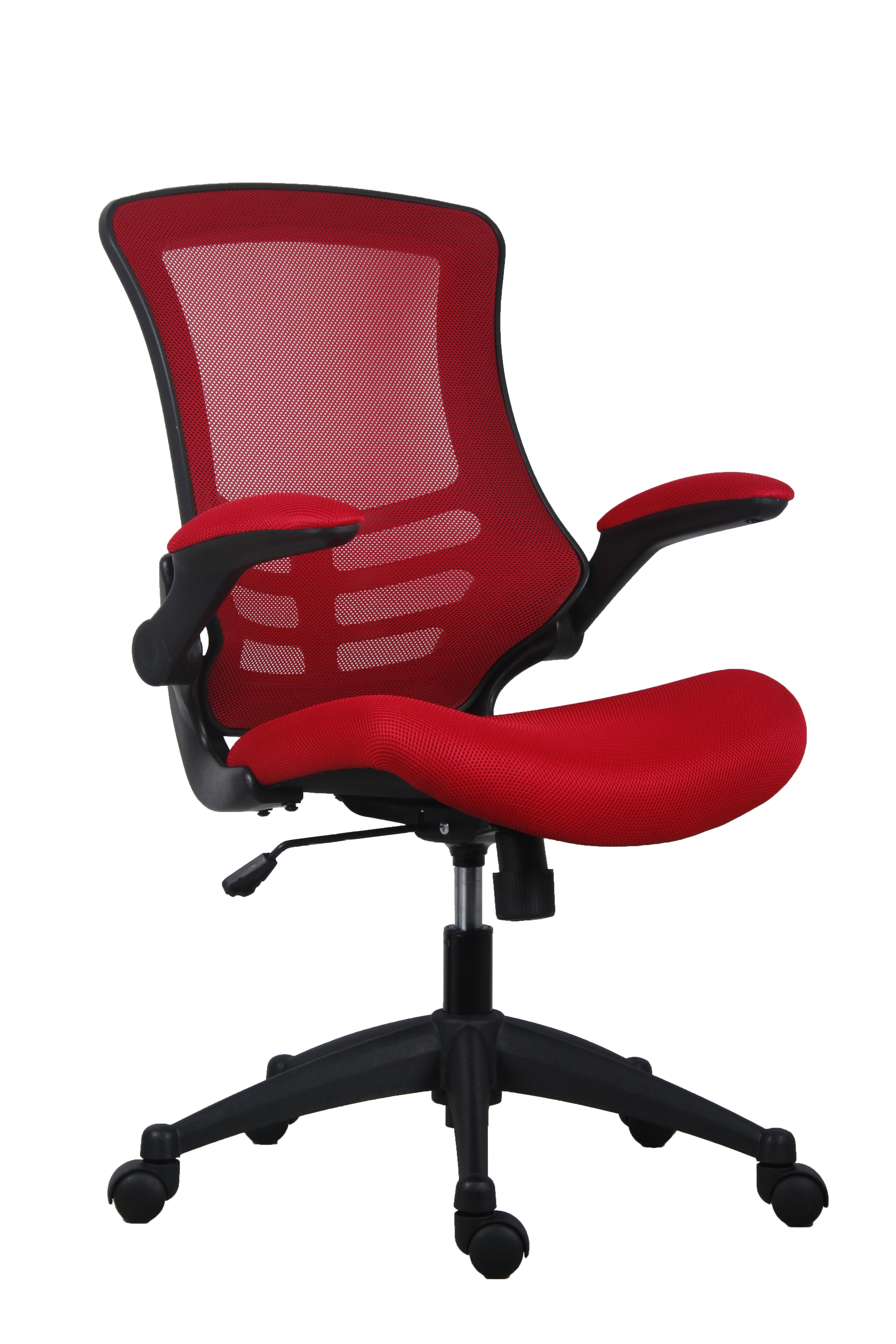 Camila Mesh Back Office Chair With Folding Arms Office Monster